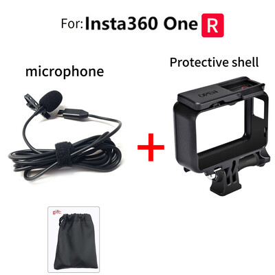 TUYU Type-C Lavalier mikrofonam nav nepieciešams mikrofona adapteris Insta360 one R one Rs kamerai Piederumi hi-fi skaņas trokšņu samazināšana