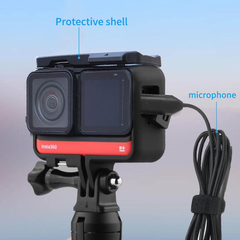 TUYU Type-C Lavalier mikrofonam nav nepieciešams mikrofona adapteris Insta360 one R one Rs kamerai Piederumi hi-fi skaņas trokšņu samazināšana