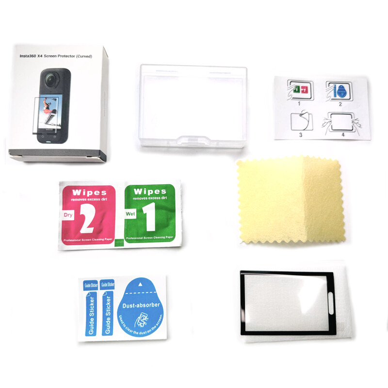 Piederumu komplekts priekš Insta360 X4 objektīva aizsarga rāmja korpusa pārnēsāšanas maciņa ekrāna aizsargs Silikona futrālis Insta 360 x4 piederumiem