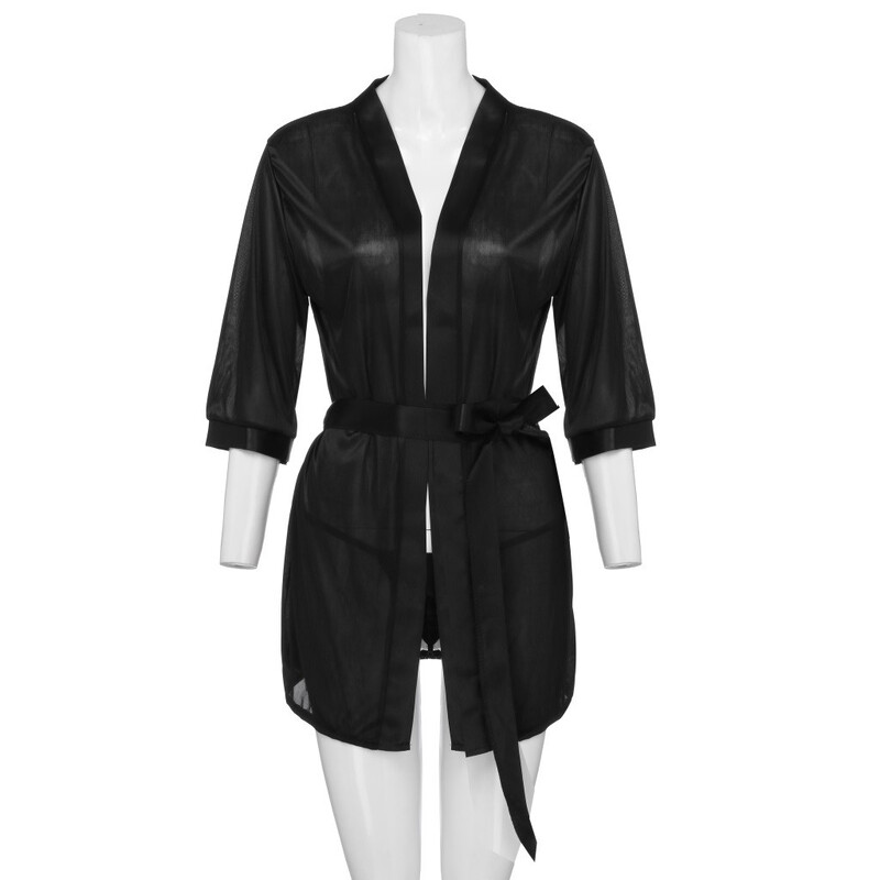 Moteriškas seksualus satino miegui skirtas apatinis trikotažas Naktiniai apatiniai apatiniai naktiniai chalatai, Seksualūs minkšti, patogūs naktiniai drabužiai, pridėti moteriško žavesio