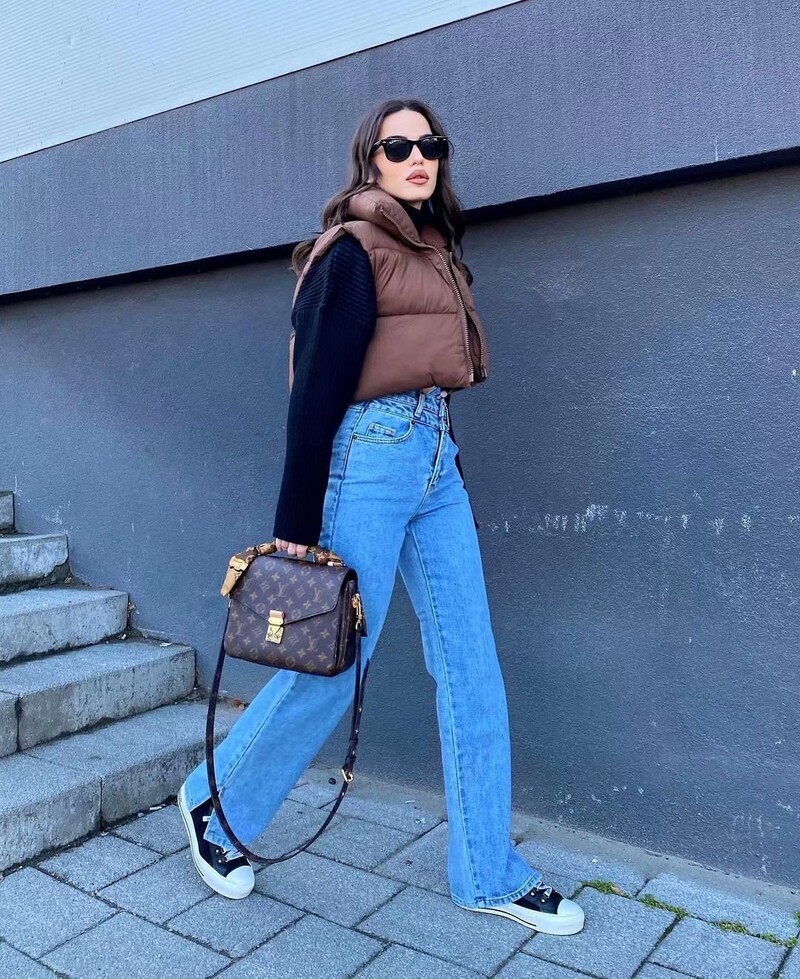 Naiste mood lühikesed sulemantlid Talvine sügis Elegantne ühevärviline soe püstkrae Tepitud vest vabas õhus vabaaja pühadejope