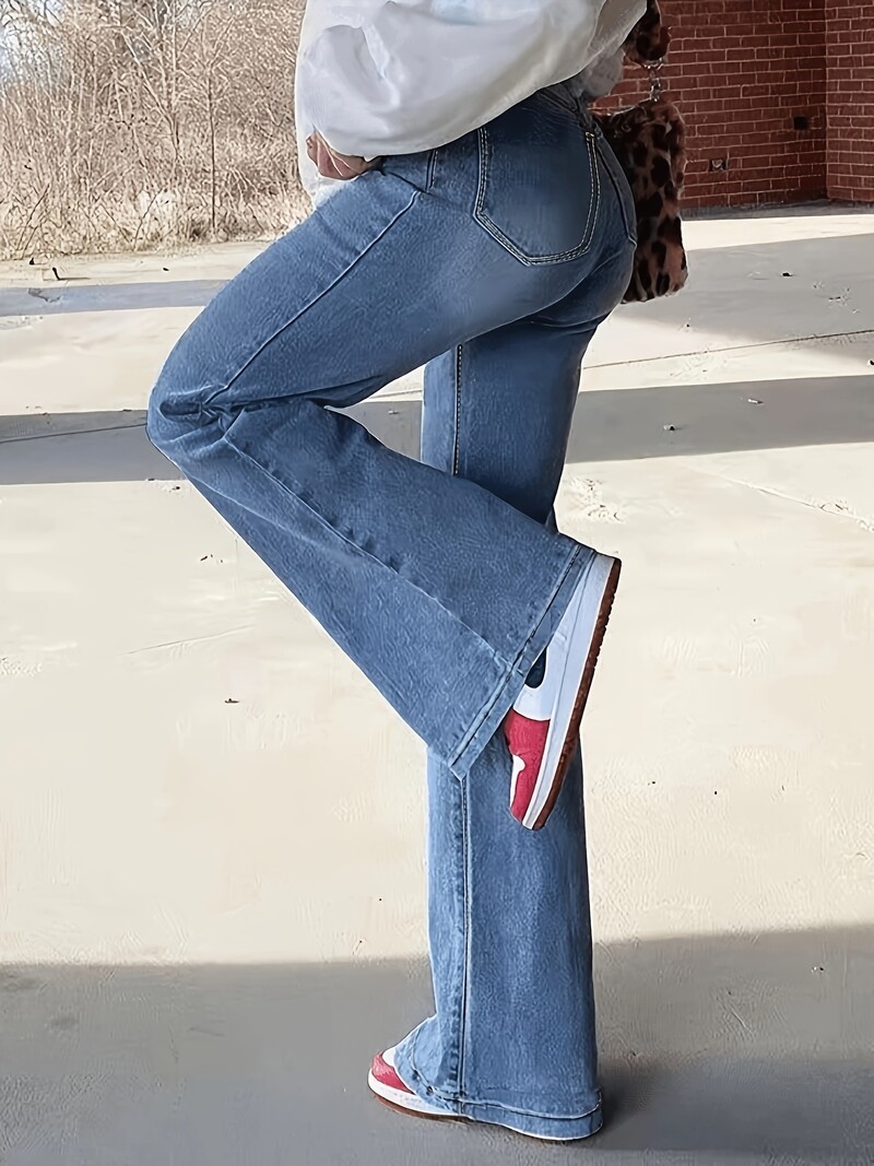 Naiste sinised ülivenivad kitsad teksad – stiilsed ja mugavad teksapüksid naiste sinised kõrge venitusega kitsad teksad