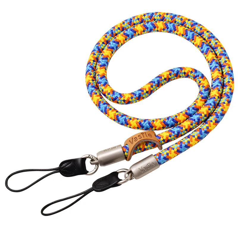 Fotoaparato kaklo peties diržas, skirtas DSLR fotoaparatui, skirtas Sony Nikon Canon Fuji Pentax Panasonic Olympus ryškios spalvos apvalios virvės