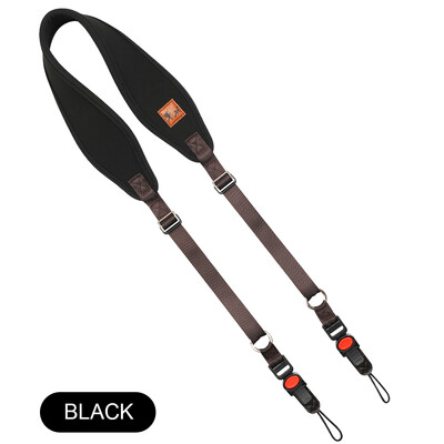 Universalus fotoaparato dirželis, skirtas Canon Fuji Nikon Olympus Panasonic Pentax Sony DSLR fotoaparato peties kaklo dirželis su greito atsegimo dirželiu