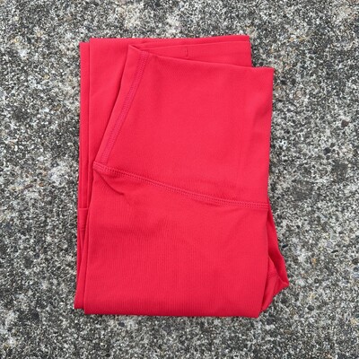 Ühevärviline seljatasku kõrge vöökohaga Jooga säärised Naiste sport Kärbitud püksid Või Sportlik jõusaal Põhjalik treening Jooks