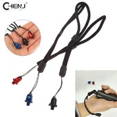 1 rinkinio 1/4 colio rankenos fotoaparato varžtas 1/4 colio D žiedo adapteris su reguliuojamu rankiniu apyrankės dirželiu, skirtu trikojo fotostudijai