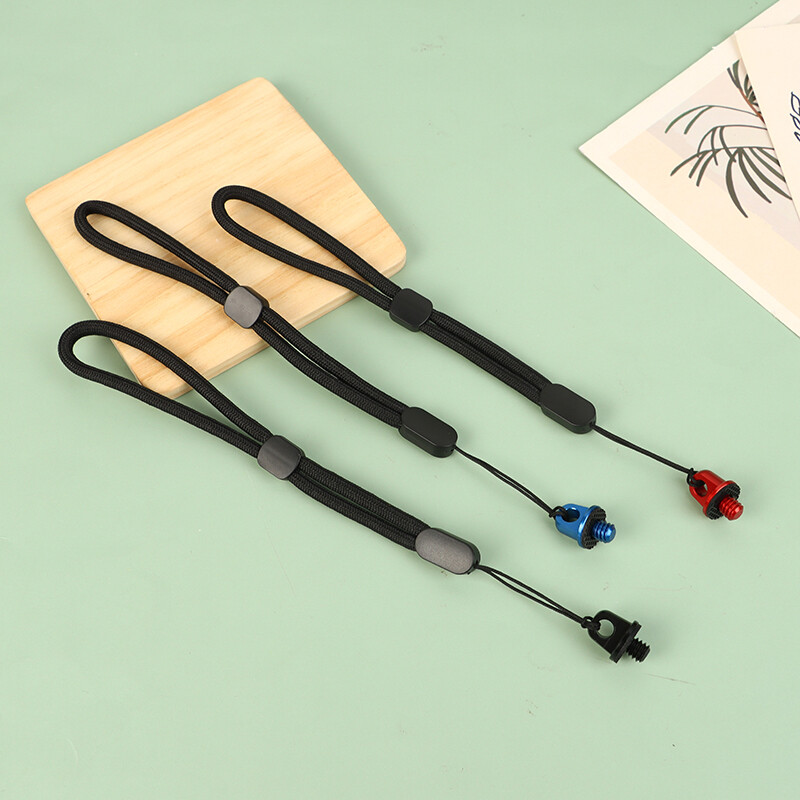 1 rinkinio 1/4 colio rankenos fotoaparato varžtas 1/4 colio D žiedo adapteris su reguliuojamu rankiniu apyrankės dirželiu, skirtu trikojo fotostudijai