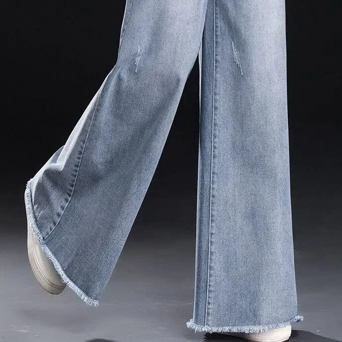 Baggy Jeans Moteriškos plačios kelnės, 2024 m. Korėjos madingi moterų drabužiai 90-ųjų gatvės apranga Prašmatnios elegantiškos kelnės, japoniškos gatvės stiliaus Y2k