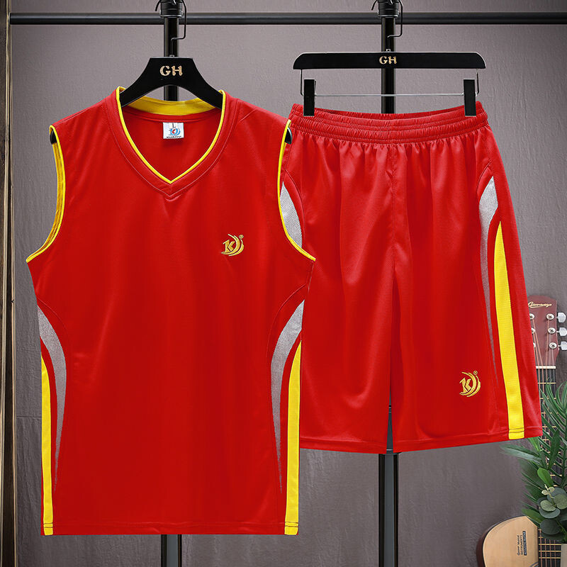 Vasariniai kvėpuojantys šortai be rankovių, krepšinio bėgimo kostiumas, vyriška laisvalaikio liemenė, vidurinės mokyklos kostiumas, vyriškas