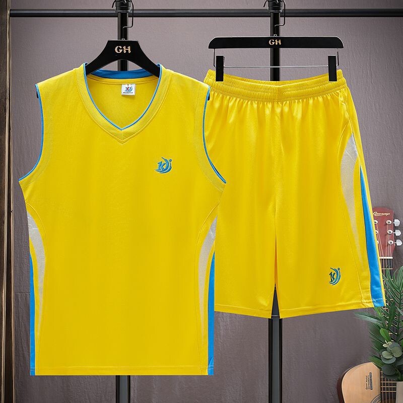 Vasariniai kvėpuojantys šortai be rankovių, krepšinio bėgimo kostiumas, vyriška laisvalaikio liemenė, vidurinės mokyklos kostiumas, vyriškas