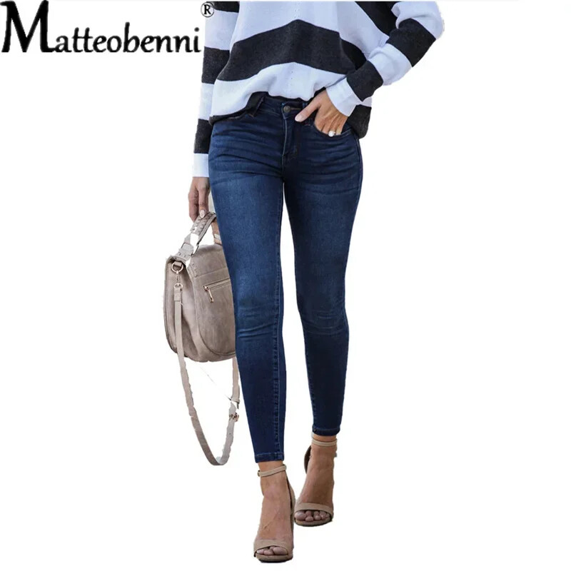 Vintage kõrge vöökohaga pliiats Teksad püksid naistele Tänavarõivad õhukesed naiste teksapüksid, elastsed, kitsamad vabaaja püksid naistele 2024