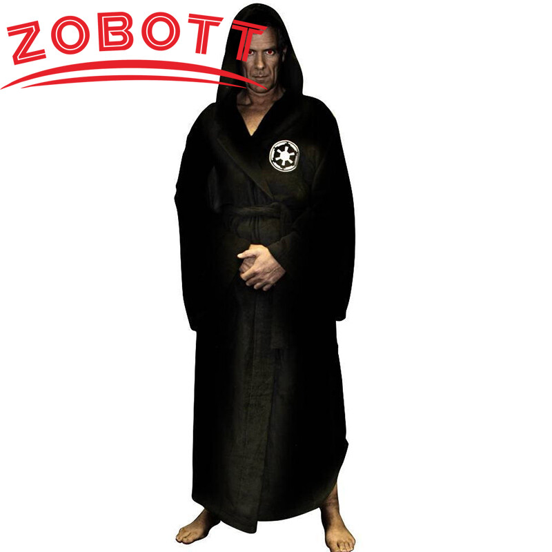 Vyriškas flanelinis chalatas Vyriškas su gobtuvu stora žvaigždė chalatas Jedi Empire vyriškas chalatas žieminis ilgas chalatas vyriškas chalatai namų drabužiai