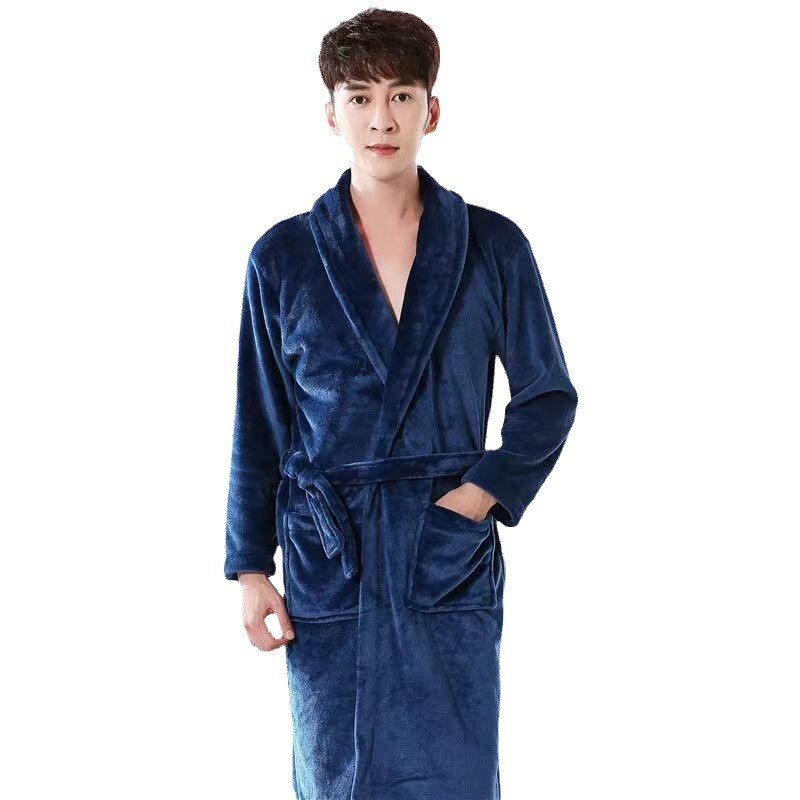 Vyriškas reguliuojamo diržo chalatas Chalatas Jaukus žieminis chalatas su raišteliais, šiltą vandenį sugeriantis, skirtas Ultimate