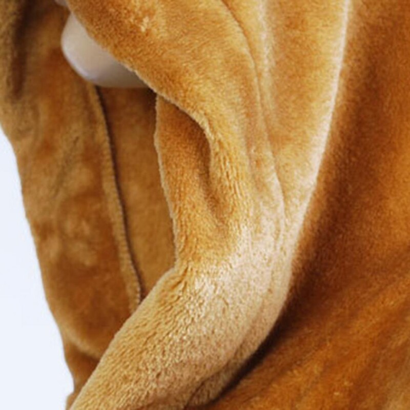 Férfi flanel köntös kapucnis vastag egyszínű, hosszú ujjú otthoni ruha Őszi téli csillagmintás öv hálóing fürdőköpeny