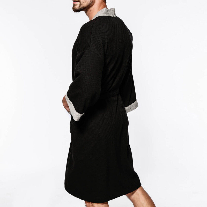 Kevadsuvi Meeste hommikumantel 7XL Rind 140cm 6XL 5XL Lahtine puuvillane hommikumantel