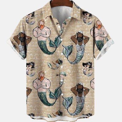 3D vyriški vasaros gatvės kostiumai Skeletas Havajų marškinėliai Harajuku Aukštos kokybės Prabangūs Gėlėti Socialiniai Kasdieniai Spalvoti Dazn Drabužiai