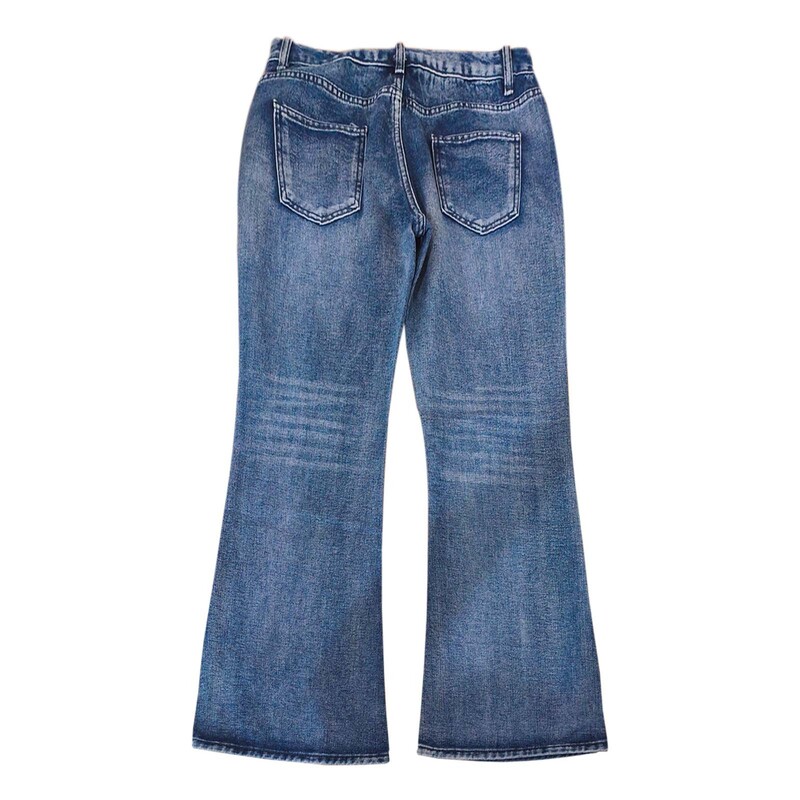 Vintažinės moteriškos sunerimusios platėjančios džinsai Y2k žemo aukščio džinsinės kelnės Retro gatvės apranga plačios mėlynos kelnės