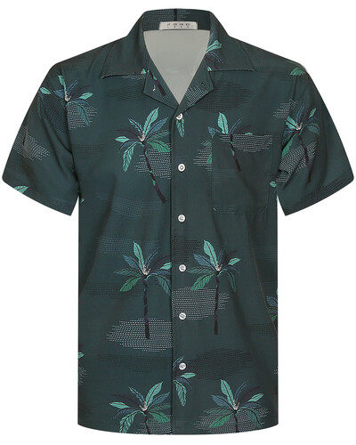 Vasaros mados vyriški havajietiški marškiniai trumpomis rankovėmis, su kokoso medžiu marginti laisvalaikio paplūdimio Aloha marškinėliai, didesnio dydžio 6XL Hombre Ropa