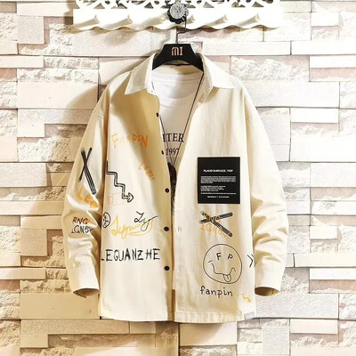 Išpardavimas: vyriški laisvalaikio marškinėliai ilgomis rankovėmis, skirti vasarai, patvarūs nagų dailės rankovėmis Madingi išorinės prekybos specializuota parduotuvė Re