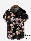 Havajske košulje sa šarenim cvjetnim grafikama za muškarce 3D ispisane cvjetne grafike Košulje za plažu Odmor Y2k Bluza s dugmadima kratkih rukava