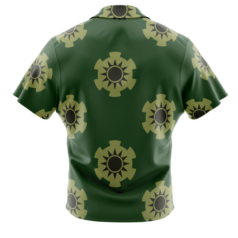 Zoro Wano mustriga ühes tükis nööbitav Hawaii särk Meeste Jaapani vabaaja särk suverõivad