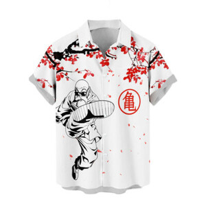 Sakonji Urokodaki Demon Slayer Button Up Hawaii särk Meeste Jaapani vabaaja särk suverõivad
