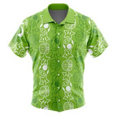 Holiday Getup Luigi Mario Bros Button Up Hawaii särk Meeste Jaapani vabaaja särk Suvine vanemate ja laste rõivad