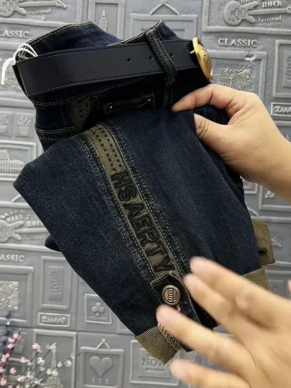 Korejas mode 2024. gada pavasara rudens harēms džinsi, sieviešu džinsi ar augstu vidukli, brīvi, labi piemērotas Taisnas džinsa bikses, sieviešu džinsu bikses 4 XL