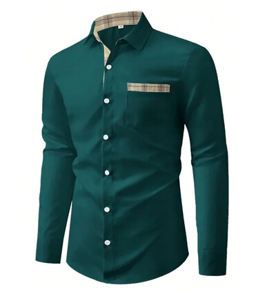 Vyriški marškiniai pavasario/vasaros abstrakčiojo rašto 3D spausdinimu ilgomis rankovėmis užsegami marškinėliai Tiki serijos verslo laisvalaikio marškiniai