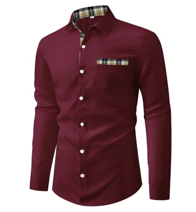 Vyriški marškiniai pavasario/vasaros abstrakčiojo rašto 3D spausdinimu ilgomis rankovėmis užsegami marškinėliai Tiki serijos verslo laisvalaikio marškiniai