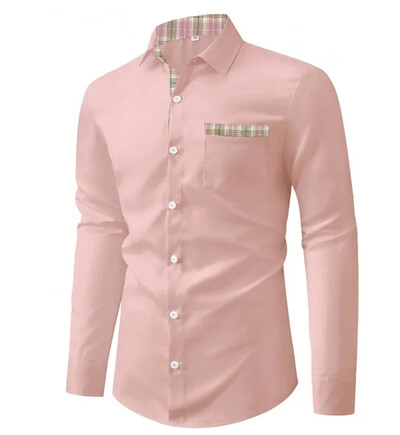 Vyriški marškiniai pavasario/vasaros abstrakčiojo rašto 3D spausdinimu ilgomis rankovėmis užsegami marškinėliai Tiki serijos verslo laisvalaikio marškiniai