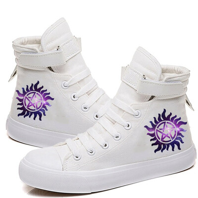 Supernatural TV šovu seriāls Šņorējamas kedas Ikdienas audekla apavi vīriešiem