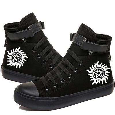 Supernatural TV šovu seriāls Šņorējamas kedas Ikdienas audekla apavi vīriešiem