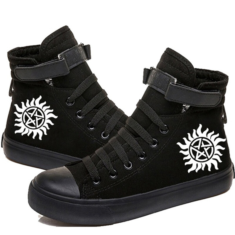 Supernatural TV šovu seriāls Šņorējamas kedas Ikdienas audekla apavi vīriešiem