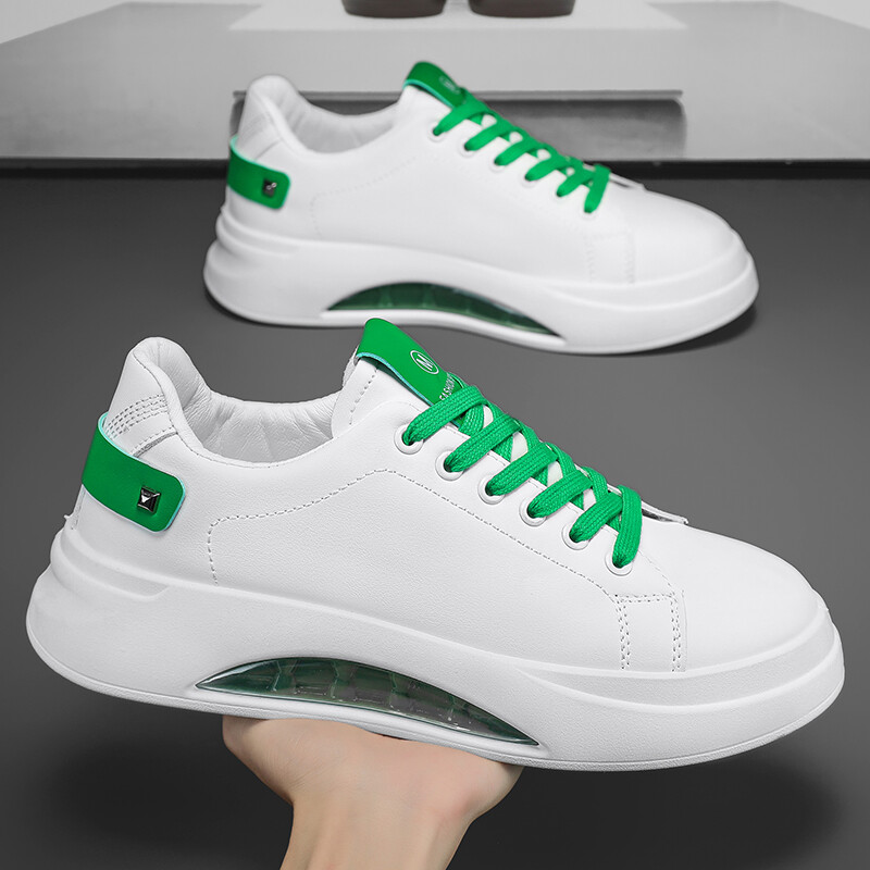 Meeste väikesed valged kingad lõuend kingad kingad tide kingad nahast ülemised hingavad lauajalatsid trend vabaaja kingadega