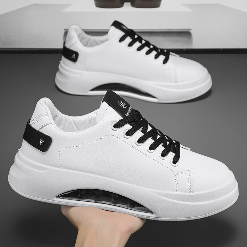 Meeste väikesed valged kingad lõuend kingad kingad tide kingad nahast ülemised hingavad lauajalatsid trend vabaaja kingadega