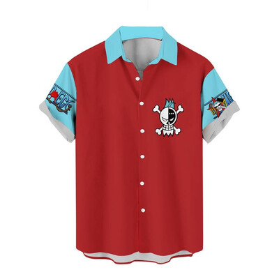 Ühes tükis Hawaii T-särgid – Roronoa Zoro Hawaii T-särkide suvine lühikeste varrukatega paarisärgid