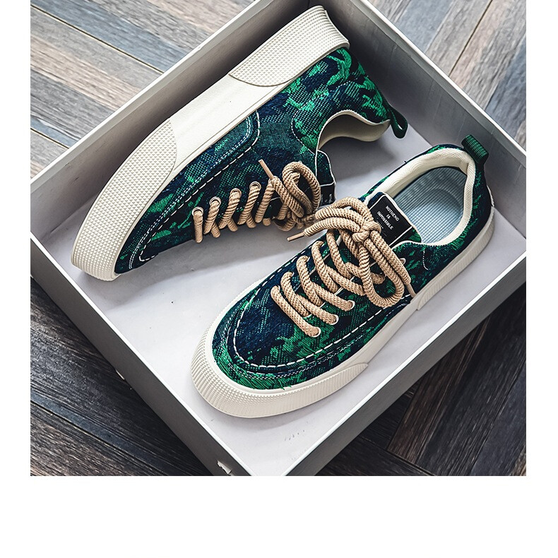 2025. aasta uus saabumine meeste paksu talla trükitud jalanõud kõrgust suurendava pehmendusega vabaajajalatsid