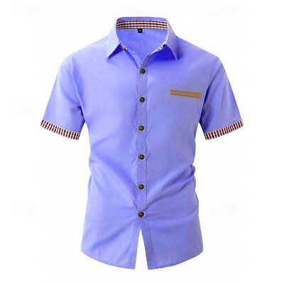 T-särk meeste särgi reväärinupp Hawaii vabaaja moetrend roosa meeste lühikeste varrukatega särk uus pluss suurus 5XL