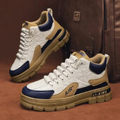 Meeste tossud 2024, kevad-sügismood, kõrge ülaosaga vabaajajalatsid meestele, platvormkinnitusega vulkaniseerivad kingad, meeste tennis Masculino