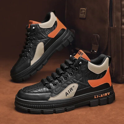 Meeste tossud 2024, kevad-sügismood, kõrge ülaosaga vabaajajalatsid meestele, platvormkinnitusega vulkaniseerivad kingad, meeste tennis Masculino