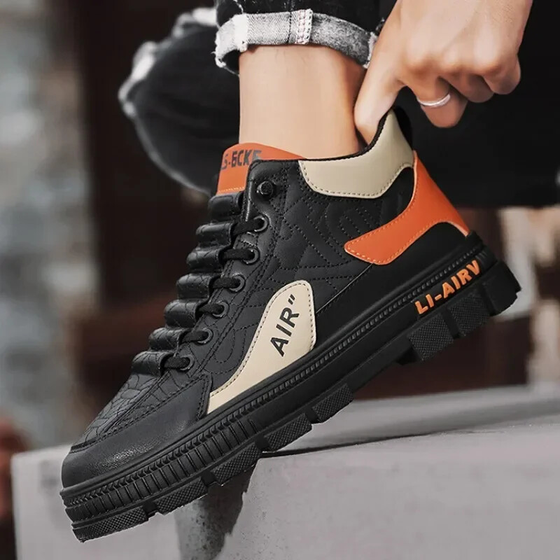 Meeste tossud 2024, kevad-sügismood, kõrge ülaosaga vabaajajalatsid meestele, platvormkinnitusega vulkaniseerivad kingad, meeste tennis Masculino