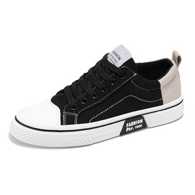 Tudengite lõuendist kingad nelja hooaja pehme tald libisemiskindlad vabaaja kingad noorte mood mitmekülgsed paksu talla kingad meeste kingad