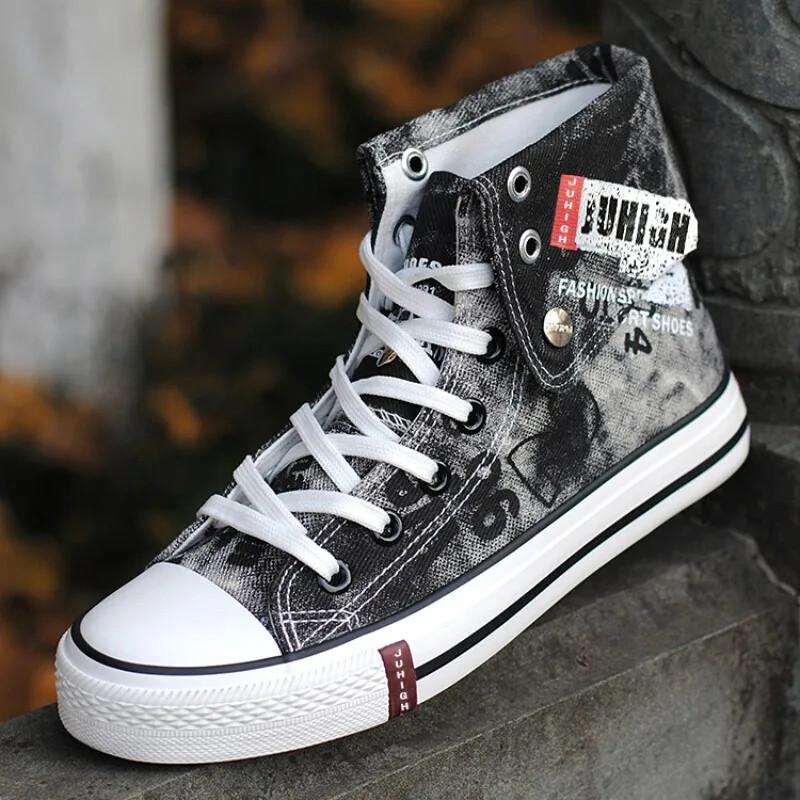 Vyriški laisvalaikio batai Mėlyna vulkanizuota drobė vyrams Aukštos kokybės sportiniai kvėpuojantys nauji vyriški džinsiniai batai Zapatillas Hombre