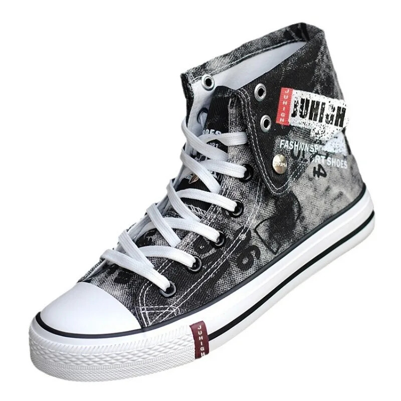 Vyriški laisvalaikio batai Mėlyna vulkanizuota drobė vyrams Aukštos kokybės sportiniai kvėpuojantys nauji vyriški džinsiniai batai Zapatillas Hombre