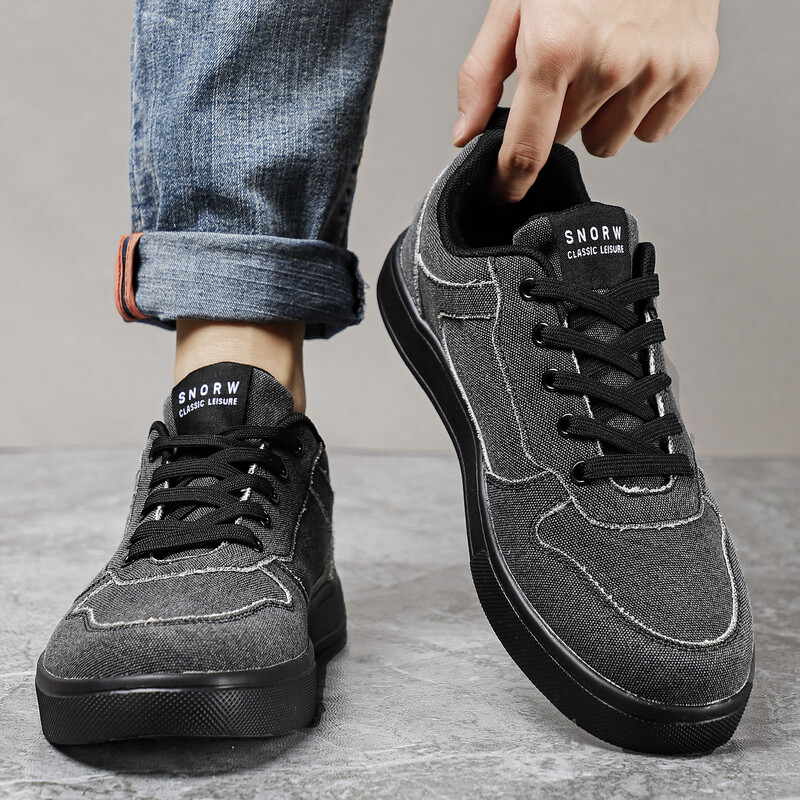 Klasikiniai vyriški batai Nauji madingi sportbačiai vyrams Canvas Fluff Comfort Lengvi laisvalaikio batai Lauko vaikščiojimo avalynė