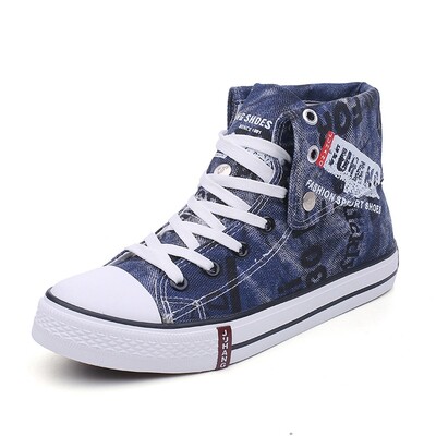 Naujausi korėjietiški vyriški drobiniai drobiniai aukštakulniai batai Gingham vyriški laisvalaikio batai studentams, guminiai suvarstomi vyriški sportbačiai