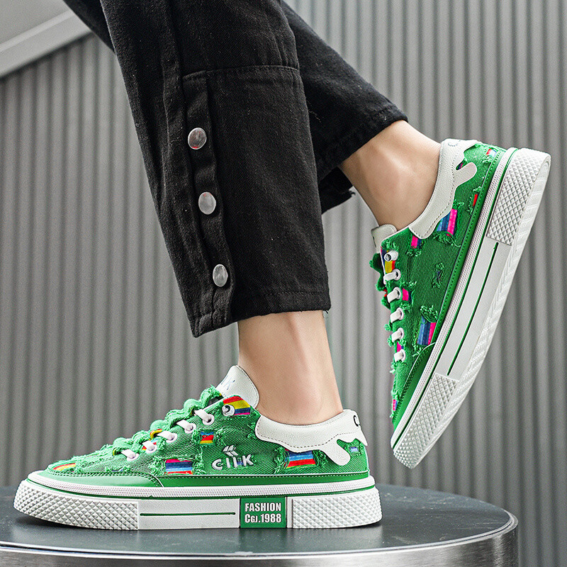 Uus moeprindiga lõuenditossud, meeste 2024. aasta disaineritega meeste vulkaniseeritud kingad Tänavarõivad, platvormiga tossud, meeste lõuendiga kingad