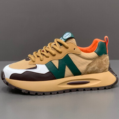 Moebränd tenis meeste vabaaja kunstnahast tossud meeste kiiluga kingad 2025 kevadsuvi hingavad trenažöörid meeste jõusaali jooksujalatsid