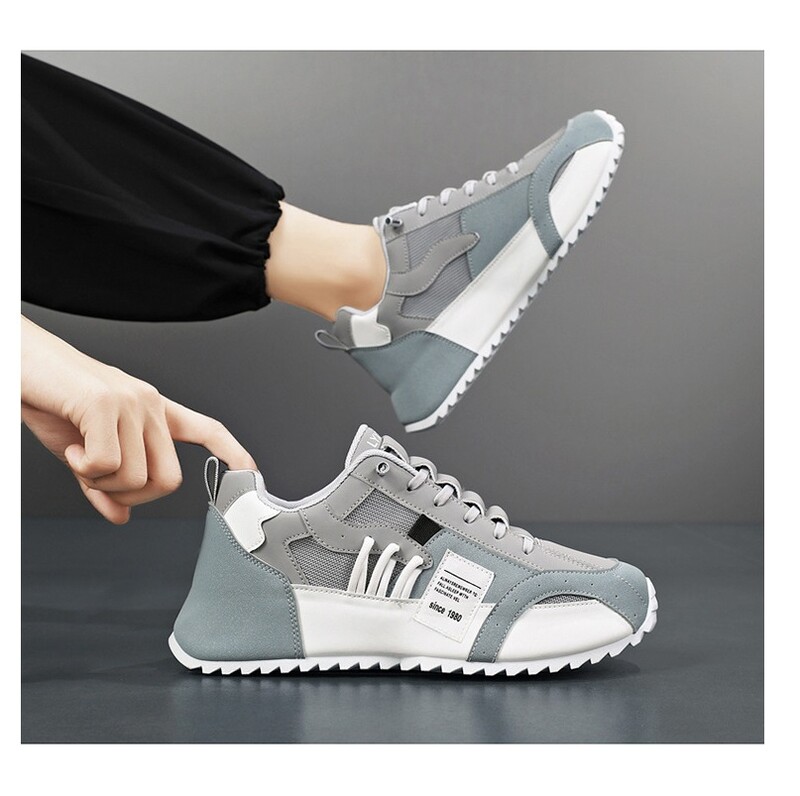 Moebränd tenis meeste vabaaja kunstnahast tossud meeste kiiluga kingad 2025 kevadsuvi hingavad trenažöörid meeste jõusaali jooksujalatsid